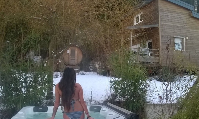 Muhlbach-sur-Bruche Chalet De Esquí | casa con hermosa piscina beneficios sauna jacuzzi