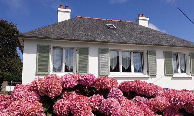 Penvenan Casa | Casa con jardín cerrado cerca del mar cerca de Perros Guirec