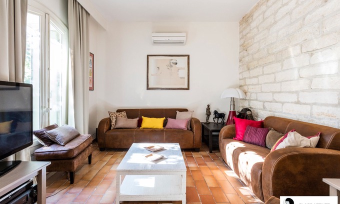 Aiguelongue Casa | Casa con jardín, aire acondicionado y plazas de aparcamiento en Aiguelongue.