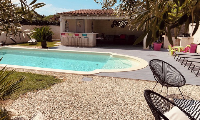 Mouries Casa | Casa con jardín y piscina en el corazón de los Alpilles en Mouriès