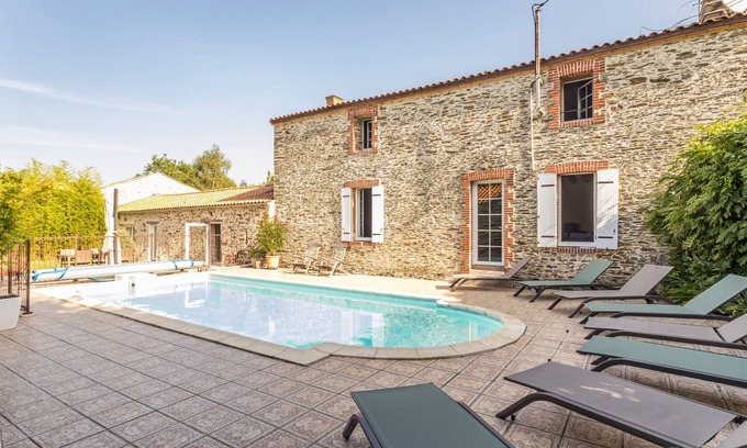 Pornic Cabaña | Casa con piscina privada climatizada, cerca de la playa en Pornic