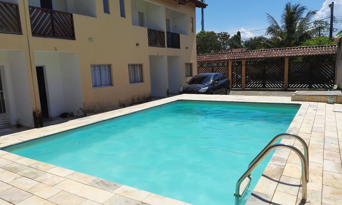 Jardim Britania Casa | House with pool and barbecue Caraguatatuba in condominium with Wi-Fi