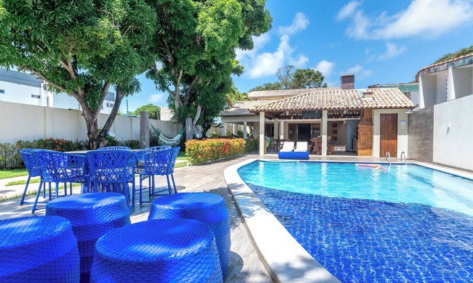Tamandare Casa | Casa con piscina y amplio jardín para 28 personas, playa Tamandar