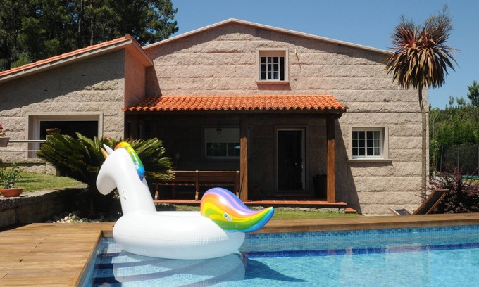 O Grove Casa | Casa con piscina próxima a la playa