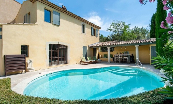 Pont Royal Casa | Casa con piscina privada climatizada y vista directa al Golf de Pont Royal