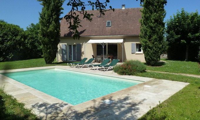 Loubressac Casa | House with private pool in Loubressac near Dordogne valley and Rocamadour