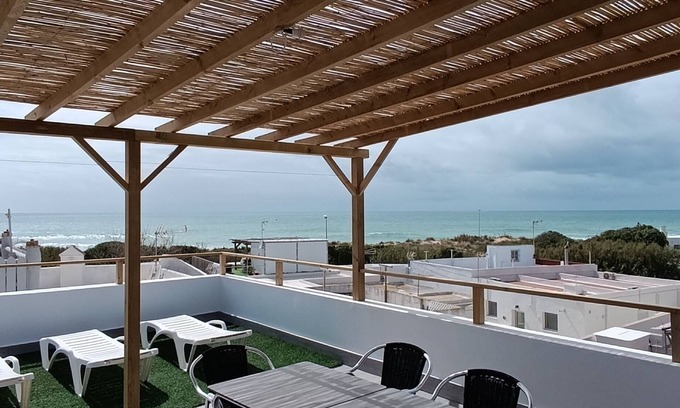 El Palmar Casa | Casa con vistas Playa El Palmar 6 personas. NEW. Sunset View & Surf Beach House