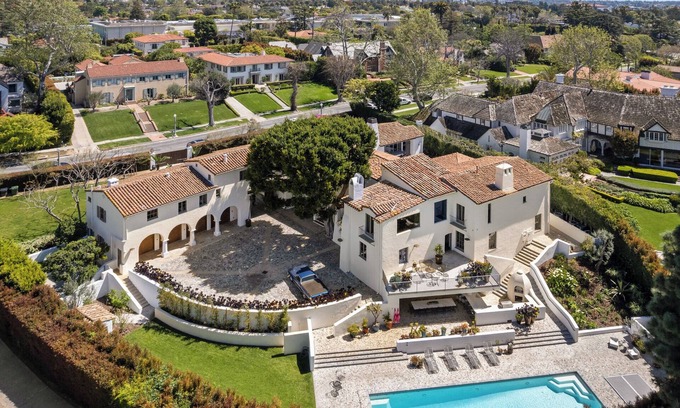 Greater Wilshire - Hancock Park Casa | Howard Hughes Estate -Spanish Revival Gem w/ Pool, Wine Cellar & Guest House