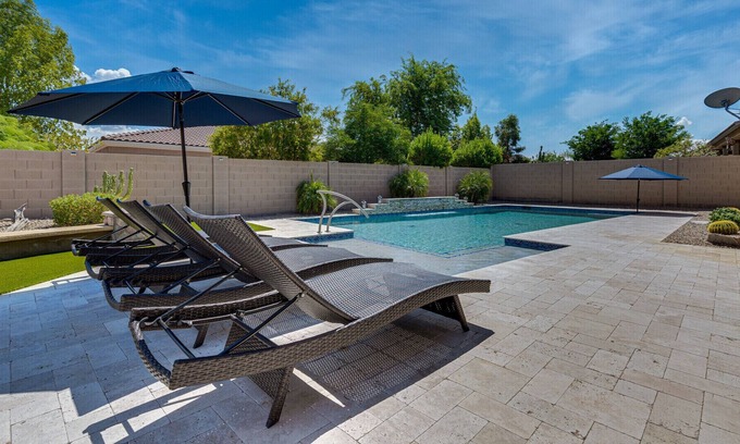 Estrella Mountain Ranch Casa | Huge pool, patio, clean 4 bdrm close to sports, hiking, spring training, golf