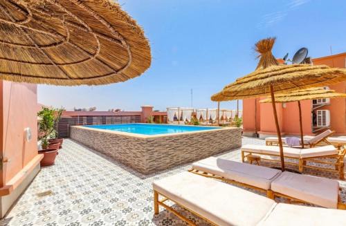 Gueliz Apartamento | Hypercentre, Cosy, 2 piscines, Sauna, Hammam