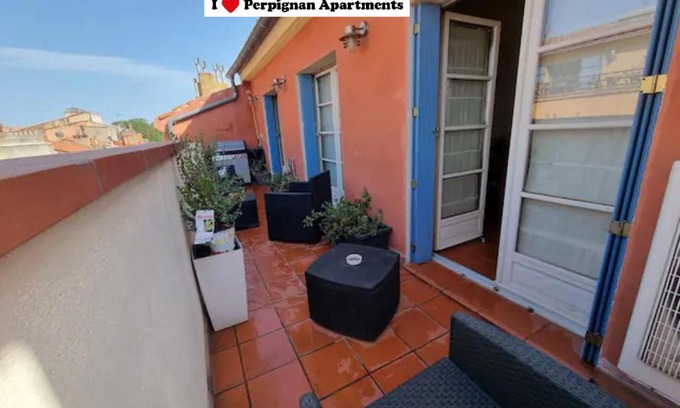 La Real Apartamento | I Love Perpignan Duplex Terrasse