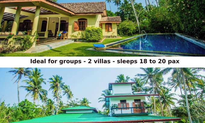 Kathaluwa Casa | Ideal for Groups - 7 bedrooms - sleeps 18 to 20 pax - 2 pools - two villas
