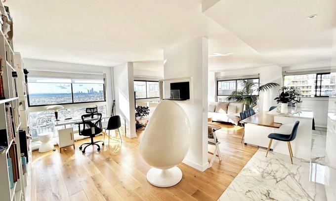 Quartier de Javel Apartamento | Ideally located last floor duplex with exceptional view on Eiffel Tower & Seine
