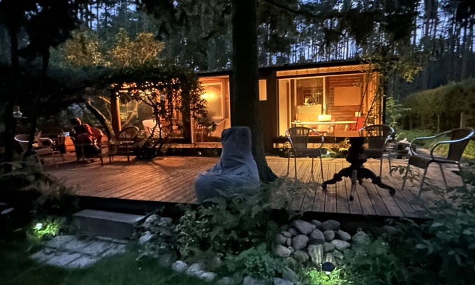 Dahme/Mark Cabina | Idyllisches Refugium am See mit Eigenem Garten für Erholung und Arbeit