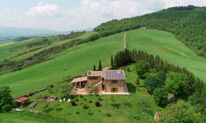 Acquapendente Casa | Il Casale con tre viste, una vista panorámica de 360 ​​° con vista al paisaje rural