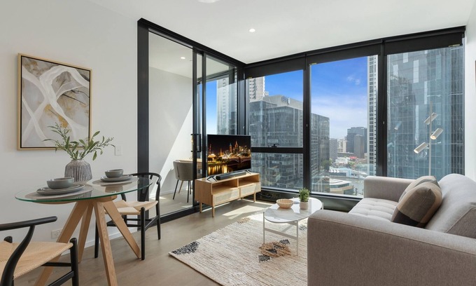 Southbank Apartamento | Impeccably Modern 1-Bed with Incredible City Views