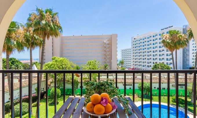 Carihuela Apartamento | Imperial Puerto 3F - Terraza, Piscina, a 200 m de la playa