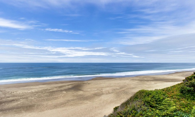 Gleneden Beach Casa | casa frente al mar impresionante, con unas impresionantes vistas y es el perro!