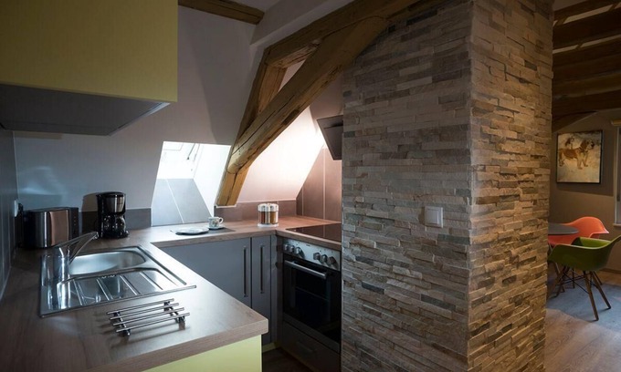 Marktheidenfeld Apartamento | In der RAEUCHERKAMMER, die Superior Suite über den Dächern der Altstadt