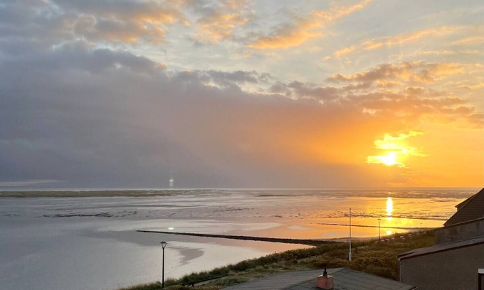 Wittduen Apartamento | In der Wohnung Kokosnuss Erwartet Sie ein Gigantischer Ausblick Über den Nationalpark Wattenmeer! Öffnen Sie Ihre Balkontür, Holen Sie Einmal Tief Luft und Atmen Sie Entspannung pur ein