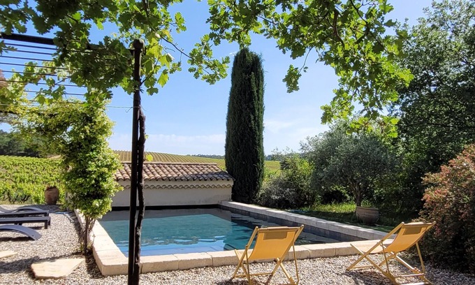 Mondragon Apartamento | En medio de los viñedos piscina climatizada climatización en casa de viticultor