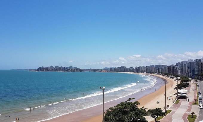 Praia do Morro Apartamento | ¡FRENTE AL MAR! NOVO! 3qtos: 2suites y 1qto c bnh indep. 08pes 2Elev 2garage