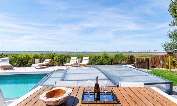 Saint-Brevin-l'Ocean Casa | Casa de vacaciones Indigo-Vue Mer et Piscine chauffée en Saint Brevin les Pins - 6 personas, 3 dormitorios