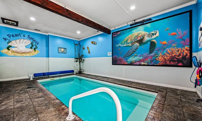 Pigeon Forge Cabina | ¡Ven a hacer A Pearl's Splash en esta cabina de Smoky Mountain POOL!