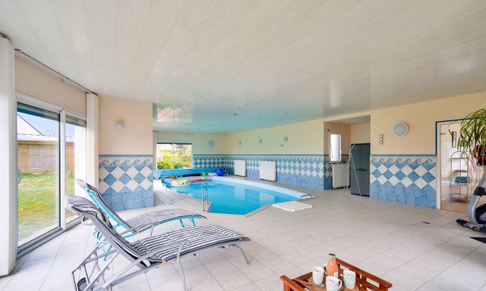Loctudy Chalet De Esquí | PIscine cubierta - sauna - Casa para 9 en Loctudy