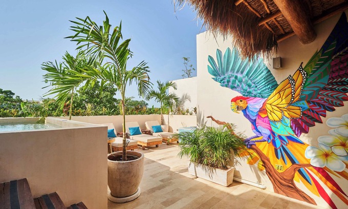 Tulum Condominio | Inspirational 3 Bedroom Penthouse with Plunge Pool,walkable to restaurants/bars