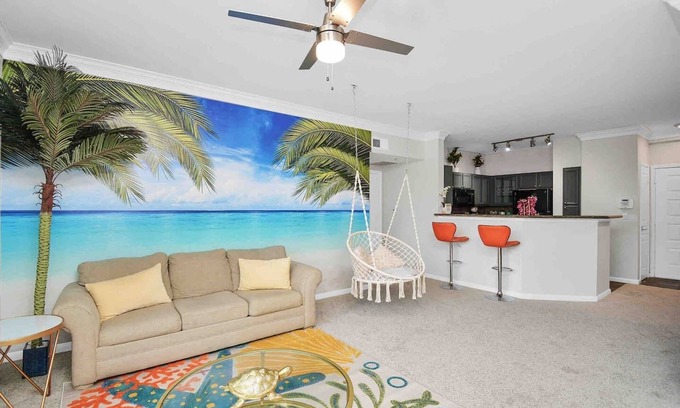 South Central Houston Apartamento | Island Paradise🌴 -2BR/2Bath/NRG/MedCenter/Galleria