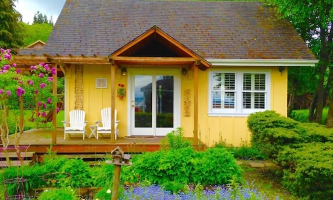 Langley Cabaña | It's Another Beautiful Day At Captain's Cove in Langley, On Whidbey Island