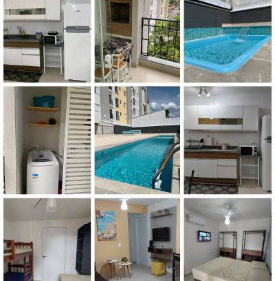 Umuarama Apartamento | Jathy - centro, Varanda Gourmet, ar condicionado, Piscina e Wi-Fi
