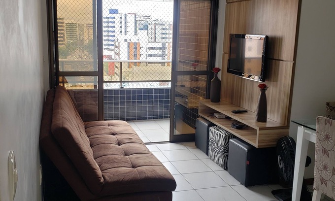 Jatiuca Apartamento | Jatiúca Apt 2 dormitorios y 2 baños, 300 metros de la playa, el punto de Maceio