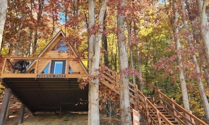 Scio Cabina | Joshua Tree/Unique Lakeview 4 Person A-Frame Cabin