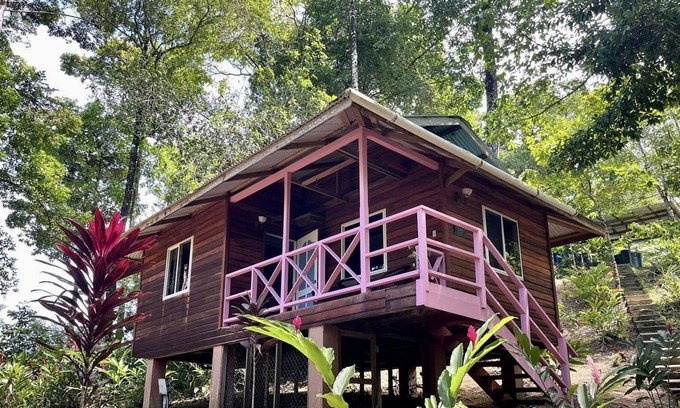 Isla Solarte Casa | Jungle house King with a view of the Caribbean Sea