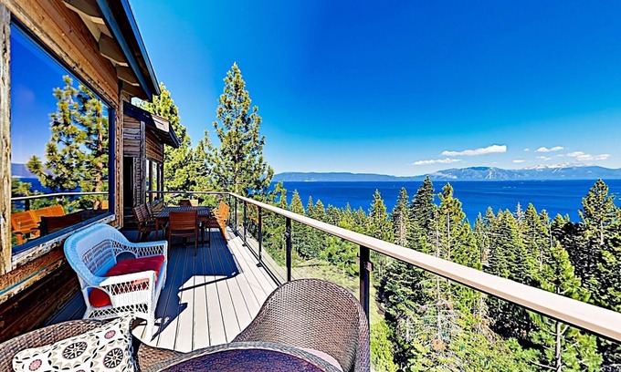 Meeks Bay Casa | Just above the waters of Meeks Bay, this remarkable home offers unobstructed 180-degree lake views.