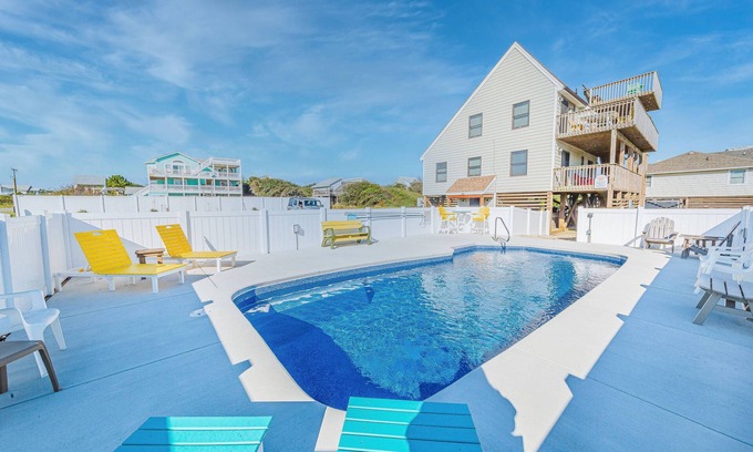 Sea Retreat Casa | K1717 Donde sueñan los sueños. Oceanside, jacuzzi, piscina privada, WiFi!