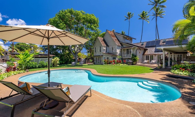 Kahala Casa | Kahala Palms by Gather: Elegant Beachside Home w/ Pool & Jacuzzi