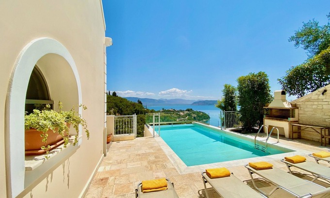 Petaleia Villa | Kalami Beach Villa with private heatable pool