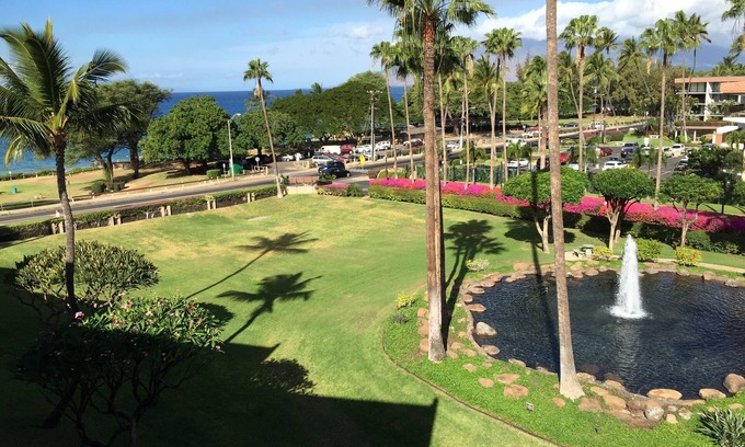 Kihei Condominio | Kamaole Sands -cámaras Corte-Extra Large Lanai-Ocean y jardín Vistas
