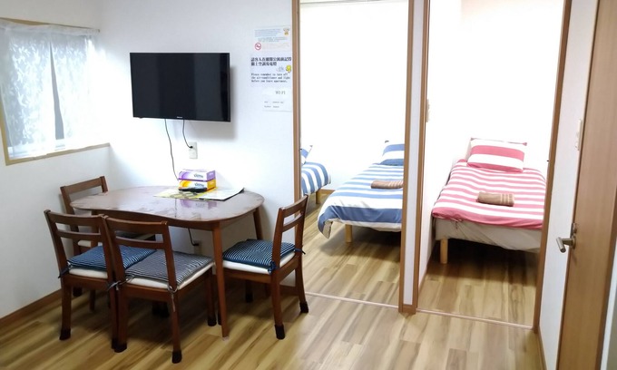 Kaminarimon Apartamento | Kaminarimon 1 / F 3 habitaciones, 6 camas, habitación para 2 personas.