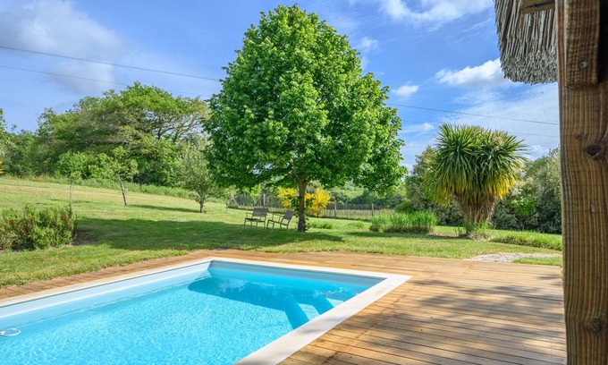 Pluvigner Casa | KERMARIA longère encantador cerca de Auray, Carnac y Erdeven, piscina climatizada