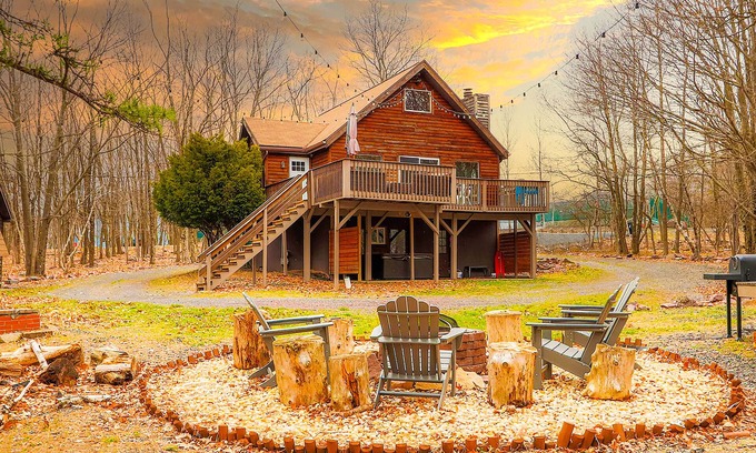 Albrightsville Chalet De Esquí | Vacaciones de lujo en Poconos