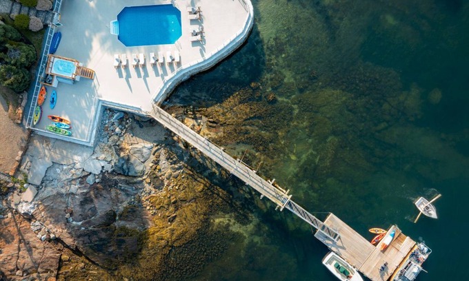 Boothbay Harbor Apartamento | King Rm | Fireplace + Water View | No Hidden Fees