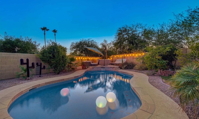 Superstition Springs Casa | Kiva Cove! Spacious Home w/ Heated Pool & Hot Tub