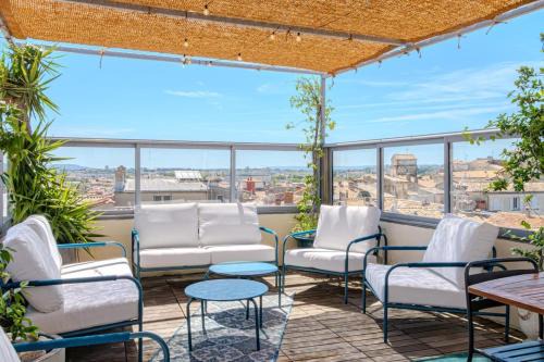 Montpellier City-Centre Apartamento | Là-Haut - Rooftop - Panorama sur la ville Parking