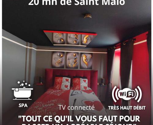 Saint-Pierre-de-Plesguen Apartamento | L'évasion Plaisir Privé SPA