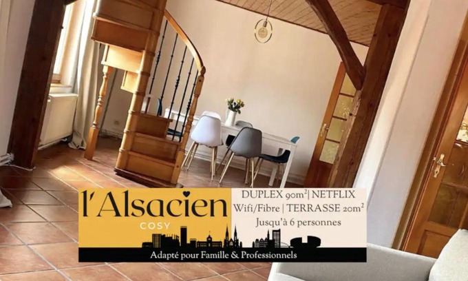 Mulhouse Apartamento | L’Alsacien Cosy : Duplex - Netflix - Wifi/Fibre