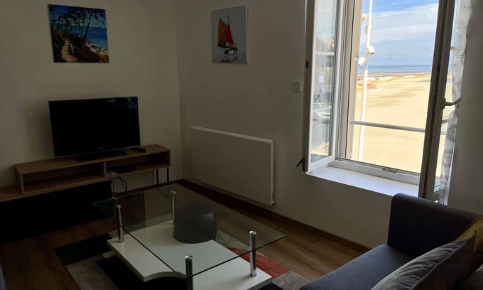 Langrune-sur-Mer Apartamento | L'artiste, Moderne Avec vue mer - Cour - Parking